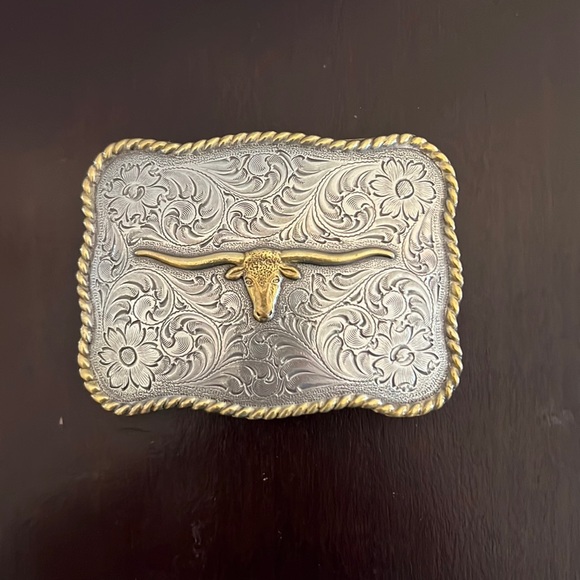 Texas Other - Vintage Texas Longhorn Steer Belt Buckle